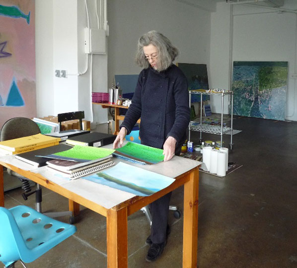 Elizabeth Enders in her studio.