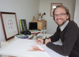 Martin Allen in his studio